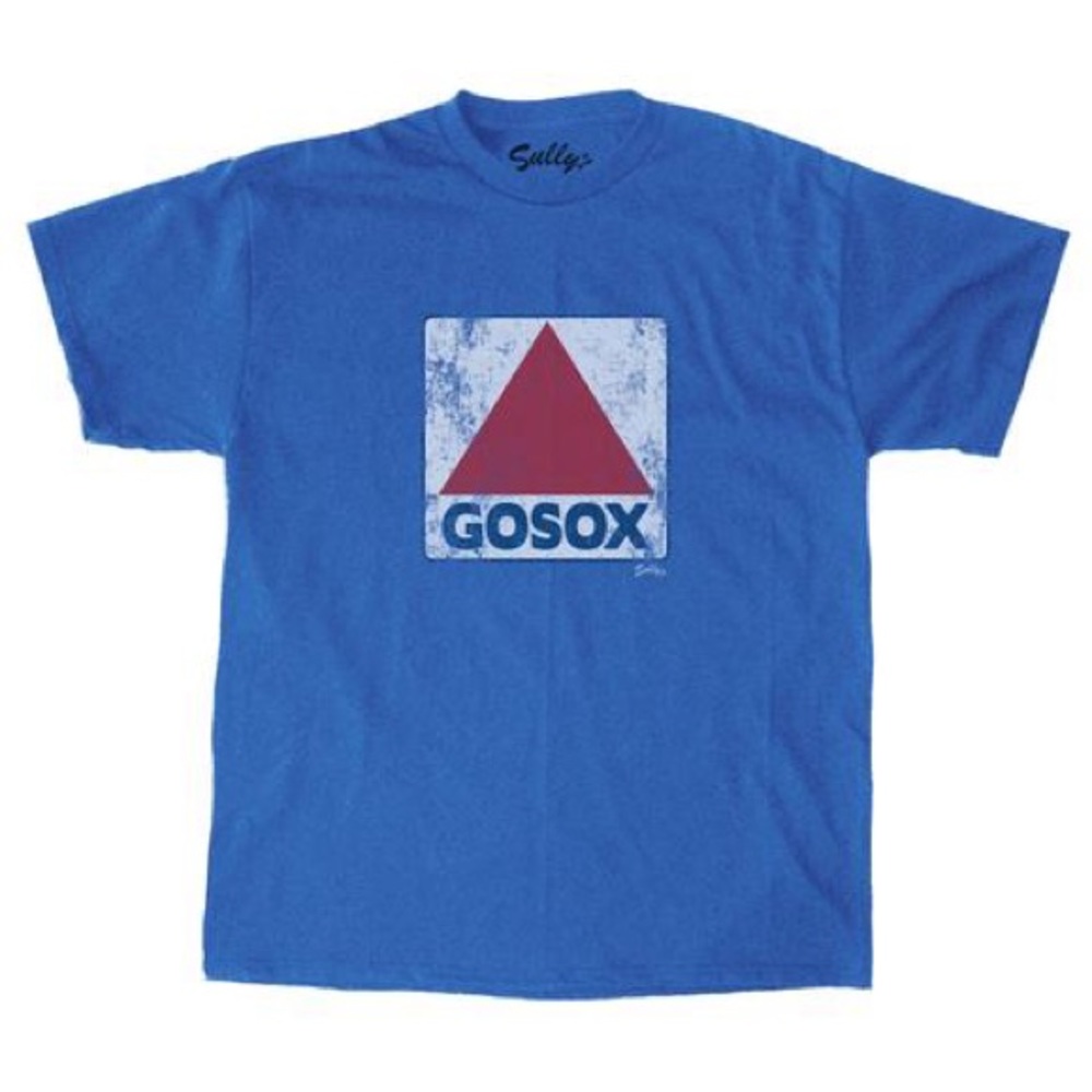 New Gosox Boston Fenway sign Blue Boston T-shirt